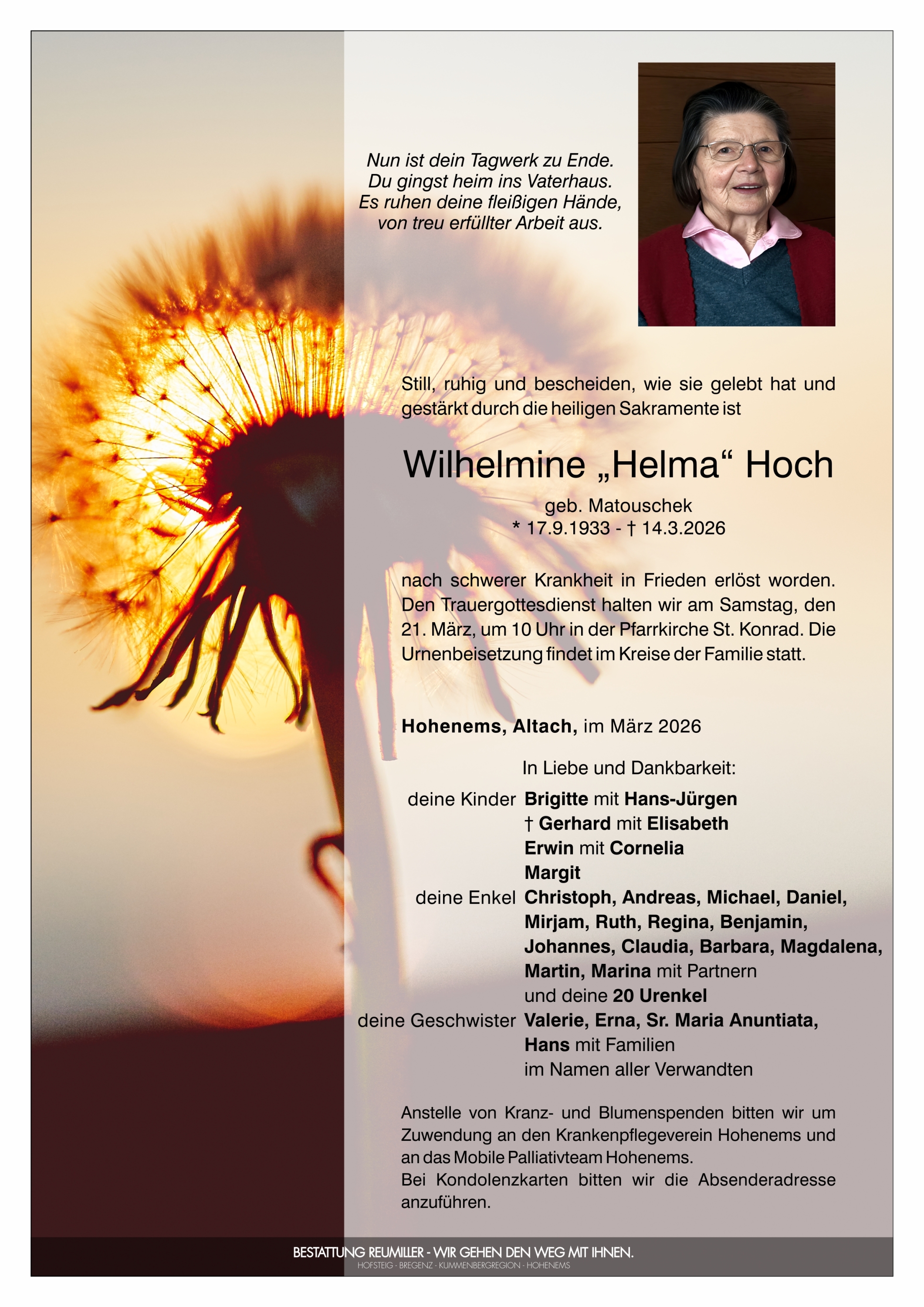 Wilhelmine "Helma" Hoch